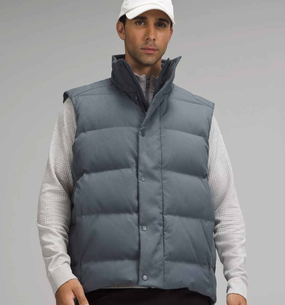Lululemon Wunder Puff Vest *Tech Canvas Steel Blue Like New